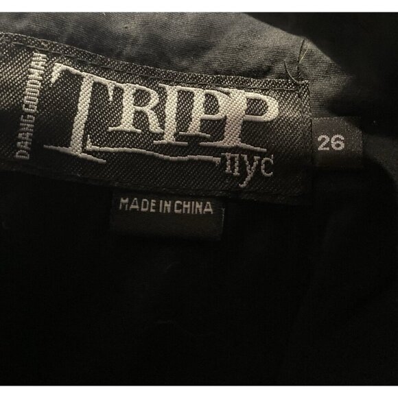 Vintage Y2K Tripp NYC Mini Skirt Plus Size 26 Goth Punk Skater Alt Dark Academia - Picture 3 of 15